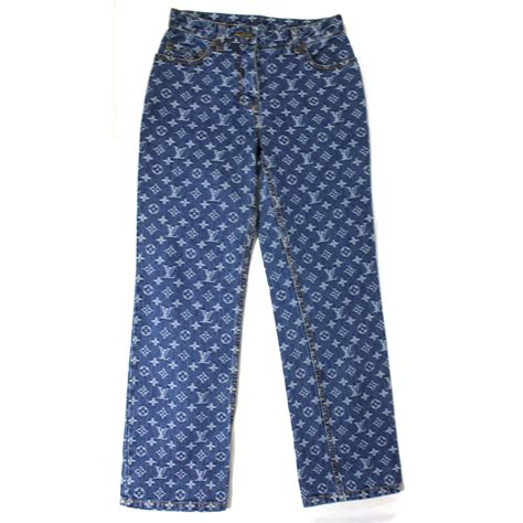 louis vuitton velour pants|louis vuitton denim pants.